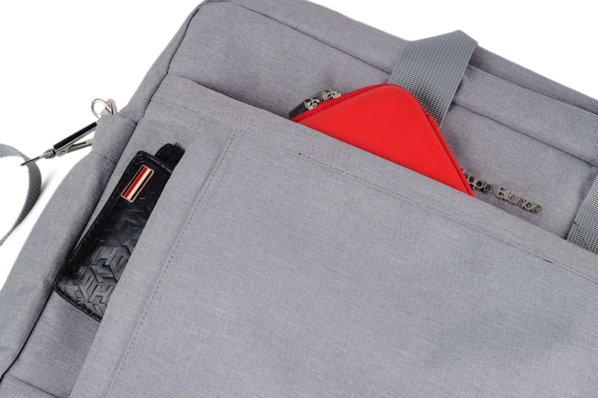 Lupo bianco Business Bag – premium water-resistant linen laptop bag with 9 compartments and bubble-foam protection, ideal for work and study | laptop bags Egypt