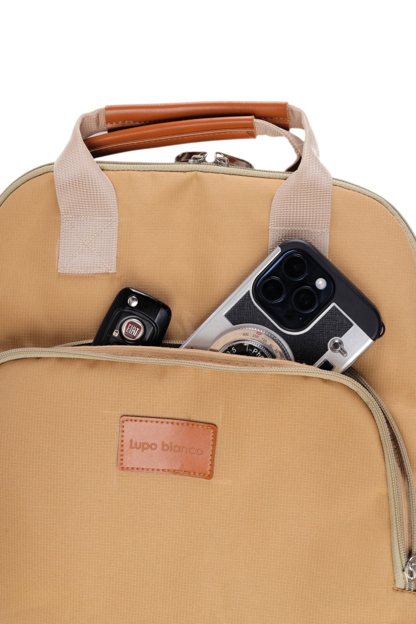 Lupo bianco Elegant Backpack – stylish and functional backpack with 12.47L capacity, water-resistant polyester, and multiple pockets for easy organization | Top backpacks brand in Egypt