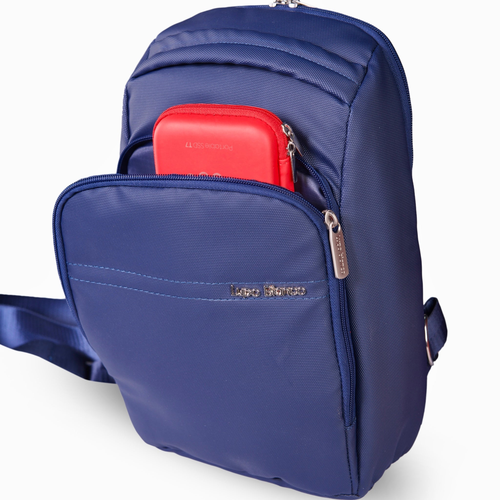 Lupo bianco Jet Cross Bag – compact and stylish 6L crossbody travel bag with 6 pockets, water-resistant polyester, ideal for daily use and travel | Best cross bag brand in Egypt