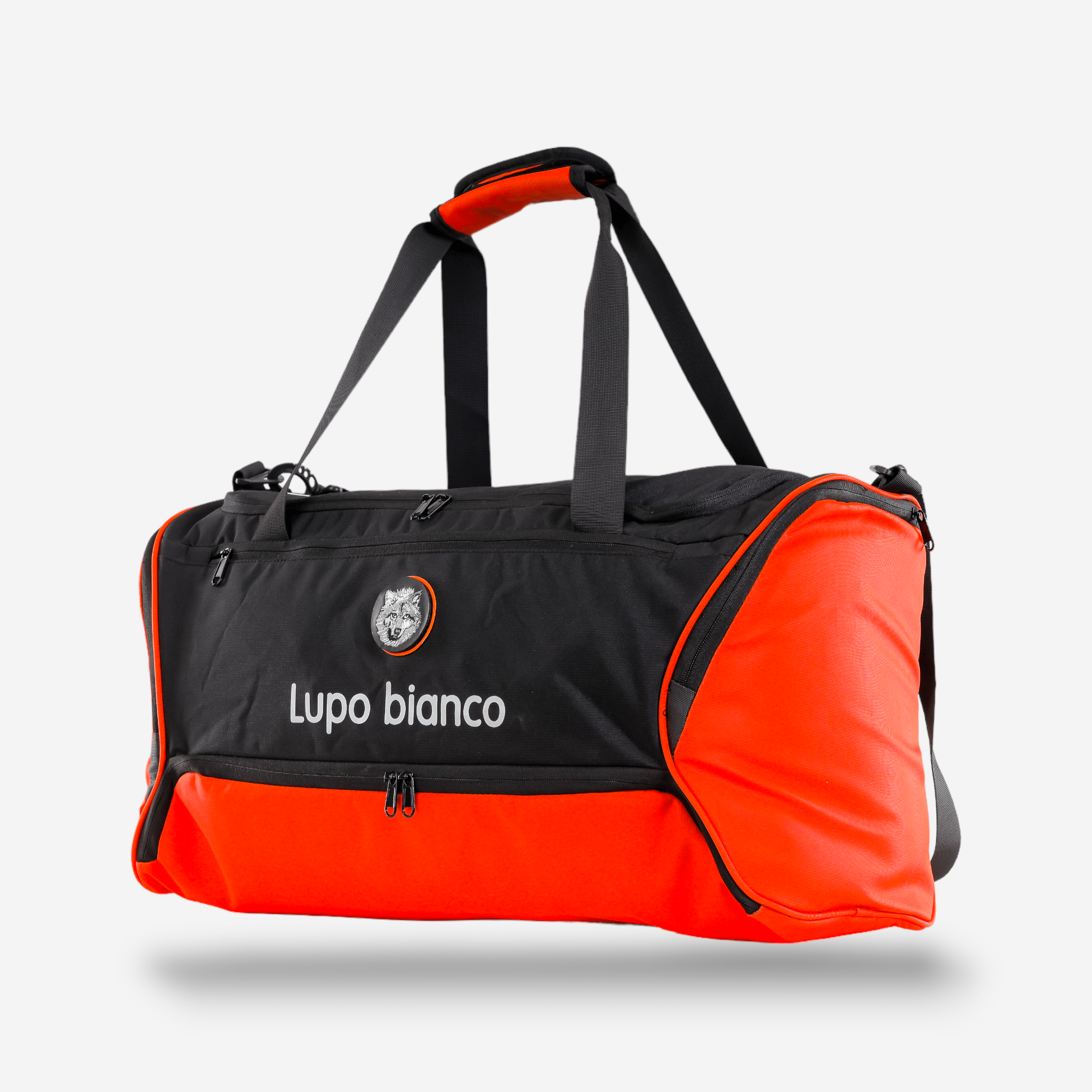 Lupo bianco LSport Bag – 60L durable linen sports and travel bag with 5 compartments, dual carry options (handgrip and shoulder strap), ideal gym and duffle bag Egypt