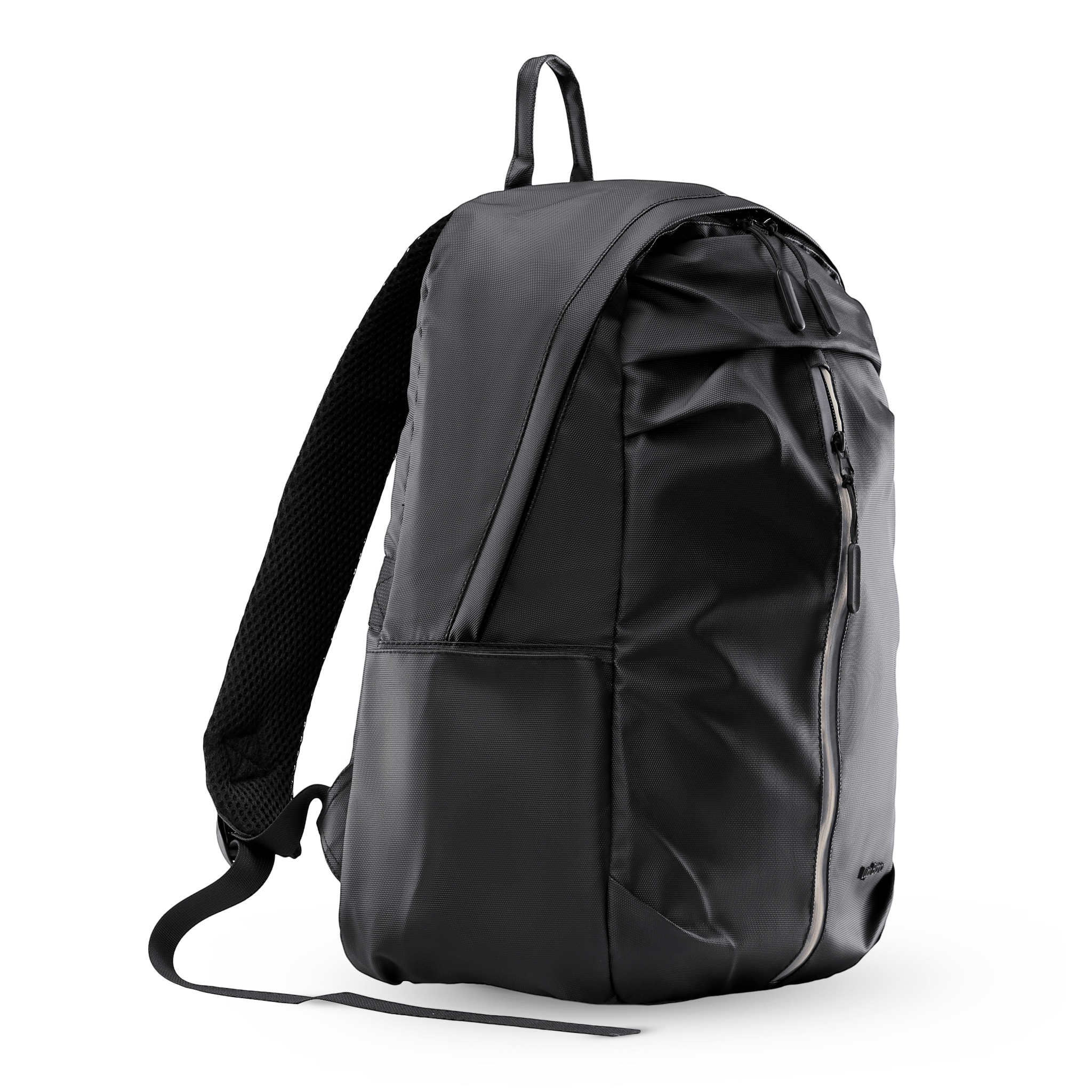 Lupo bianco Midnight Backpack – premium waterproof smart leather backpack with USB charging port, 5 pockets, reflective silver accent, and 20.9L capacity | top backpack brand in Egypt