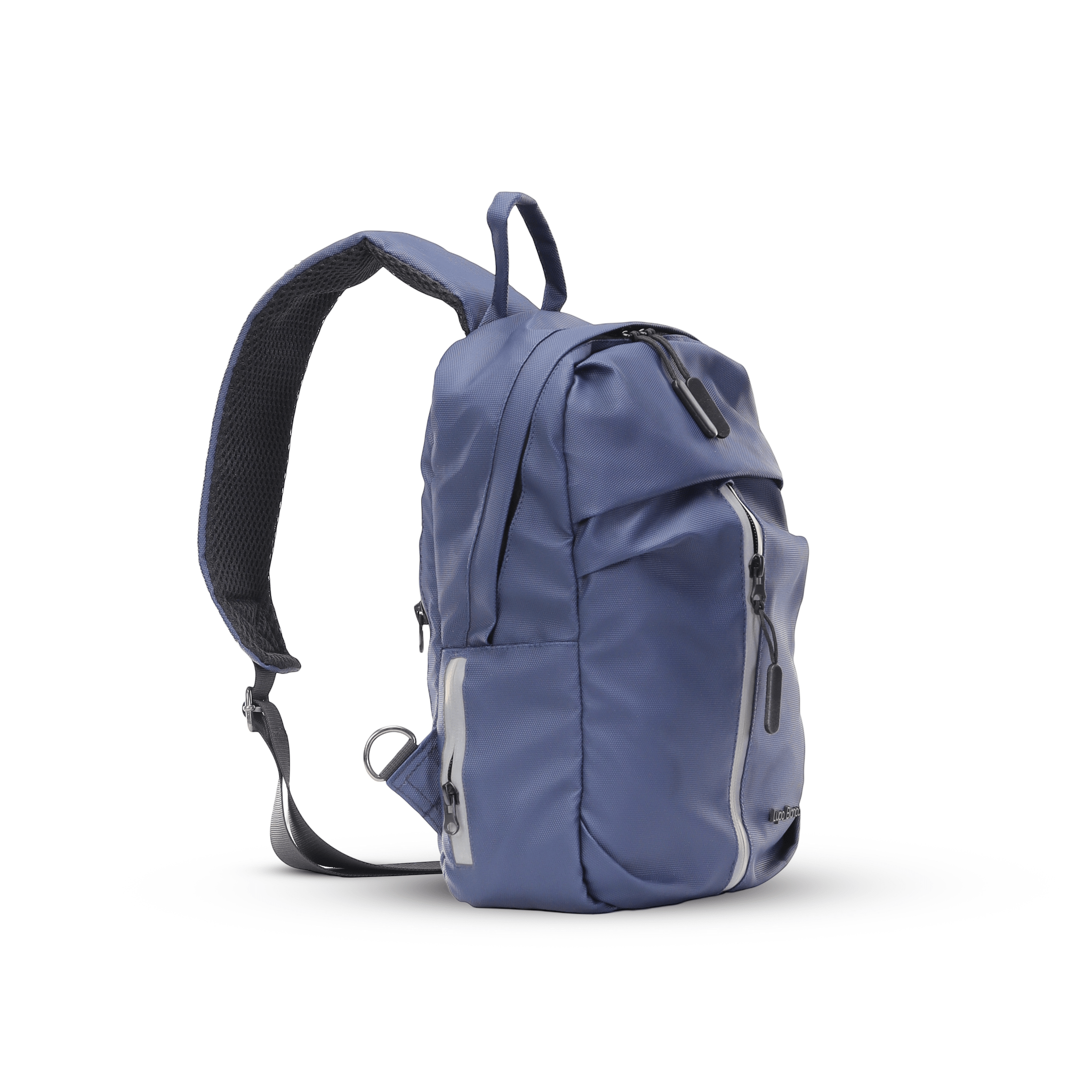 Lupo bianco Midnight Cross Bag – premium smart leather unisex cross bag with 5 pockets, reflective silver accent, and compact 35×21×7 cm design | top cross bag brand in Egypt