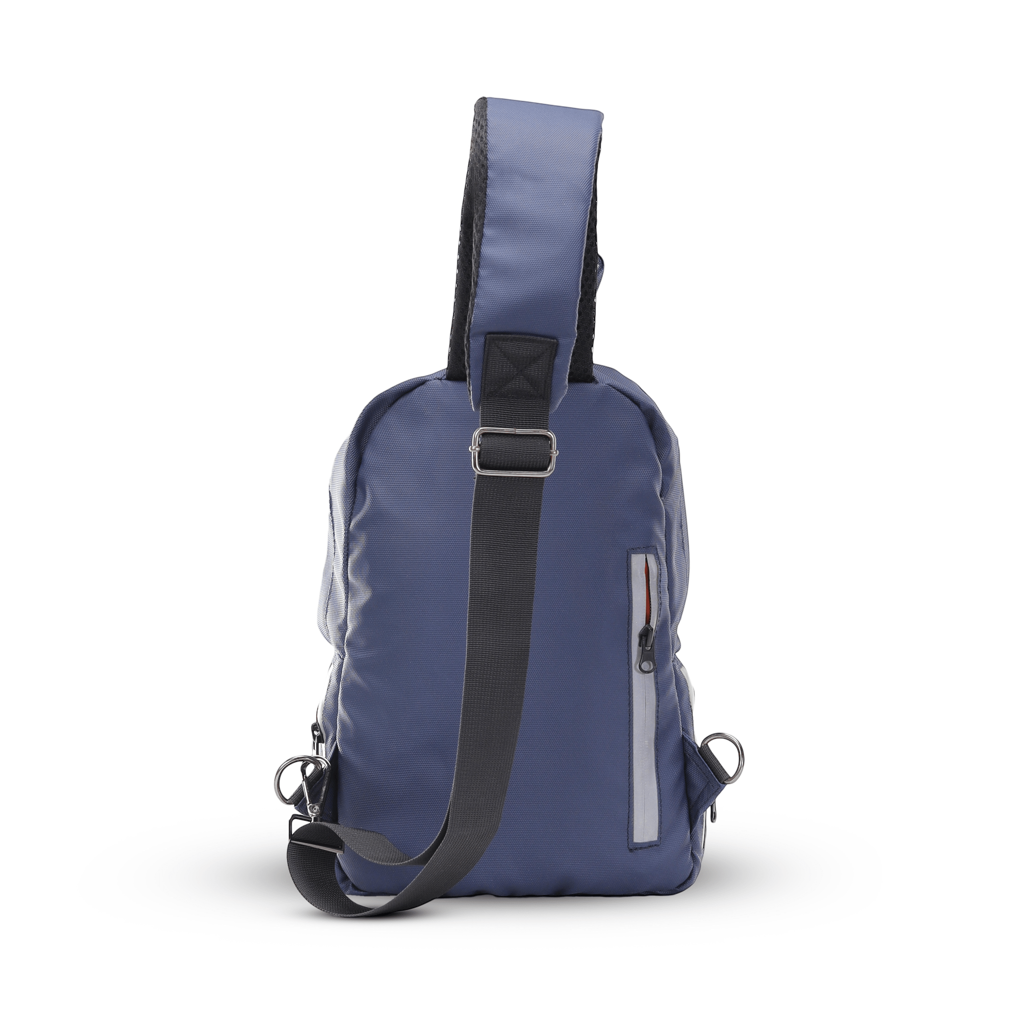 Lupo bianco Midnight Cross Bag – premium smart leather unisex cross bag with 5 pockets, reflective silver accent, and compact 35×21×7 cm design | top cross bag brand in Egypt