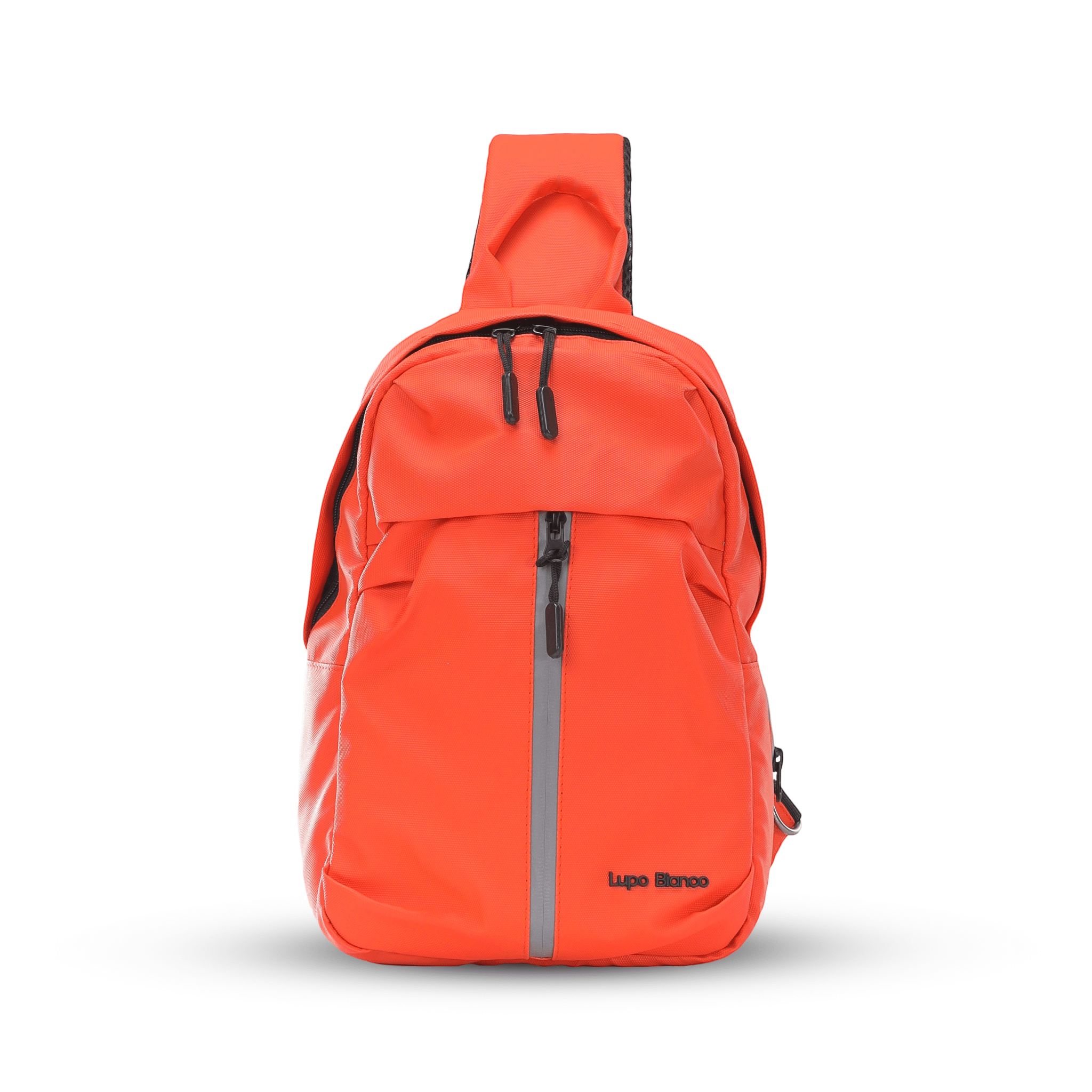 Lupo bianco Midnight Cross Bag – premium smart leather unisex cross bag with 5 pockets, reflective silver accent, and compact 35×21×7 cm design | top cross bag brand in Egypt