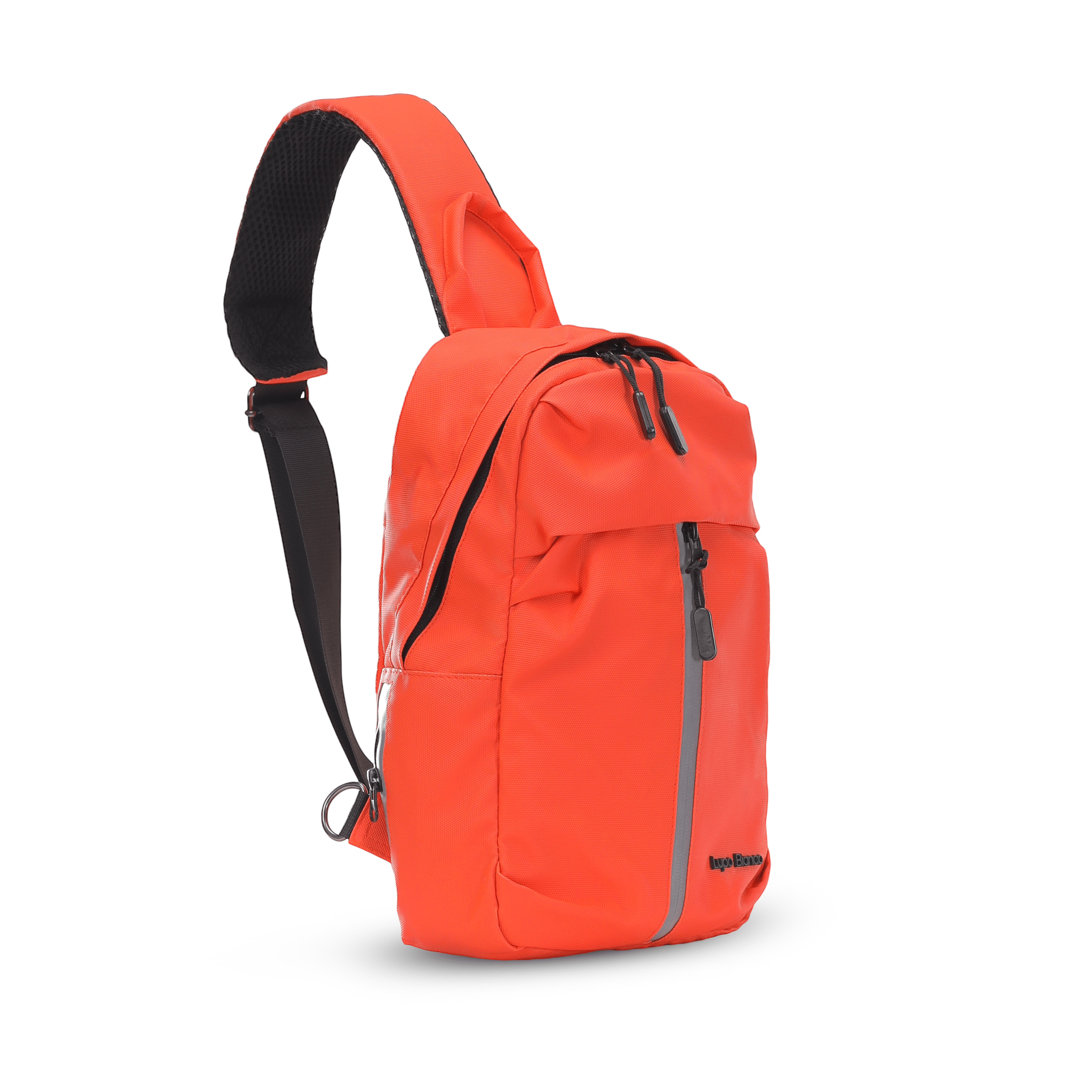 Lupo bianco Midnight Cross Bag – premium smart leather unisex cross bag with 5 pockets, reflective silver accent, and compact 35×21×7 cm design | top cross bag brand in Egypt