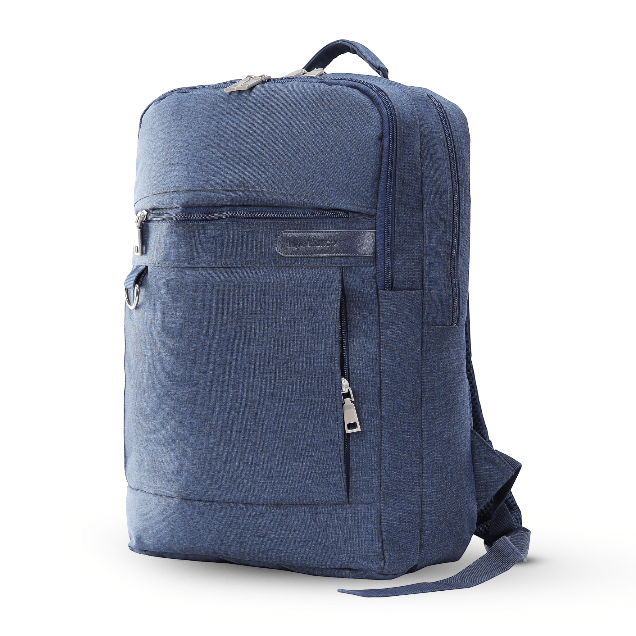 Lupo bianco Multi-Pocket Backpack – smart 9-pocket laptop backpack Egypt with water-resistant linen, bubble-foam padded compartment, and 11.7L capacity | top backpack brand in Egypt