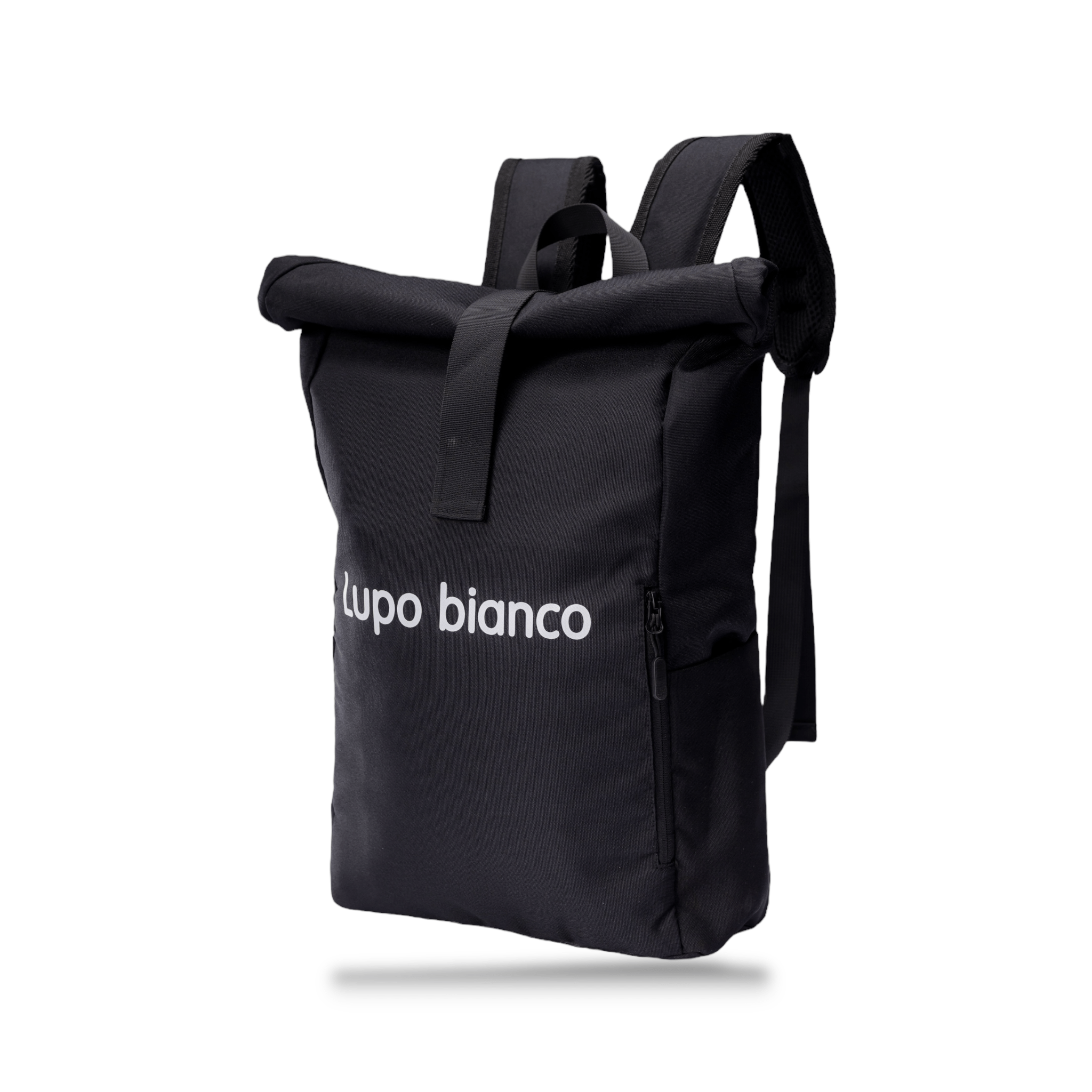 Roll - Top Backpack - Lupo bianco