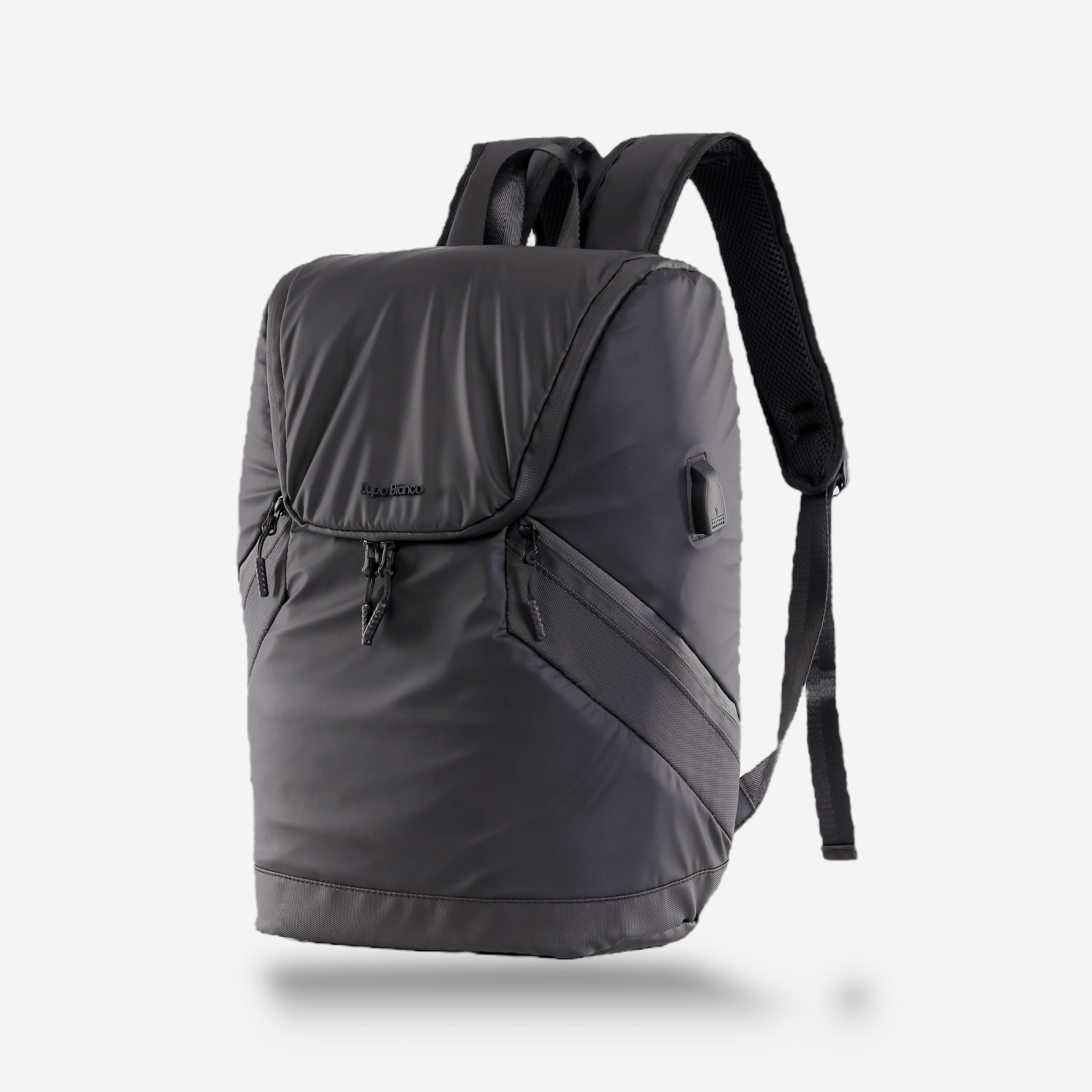 Lupo bianco XCell Backpack – Lightweight 17.89L water-resistant backpack with USB charging port, padded laptop compartment, and modern design for work, study, or travel in Egypt - top bag brand in egypt