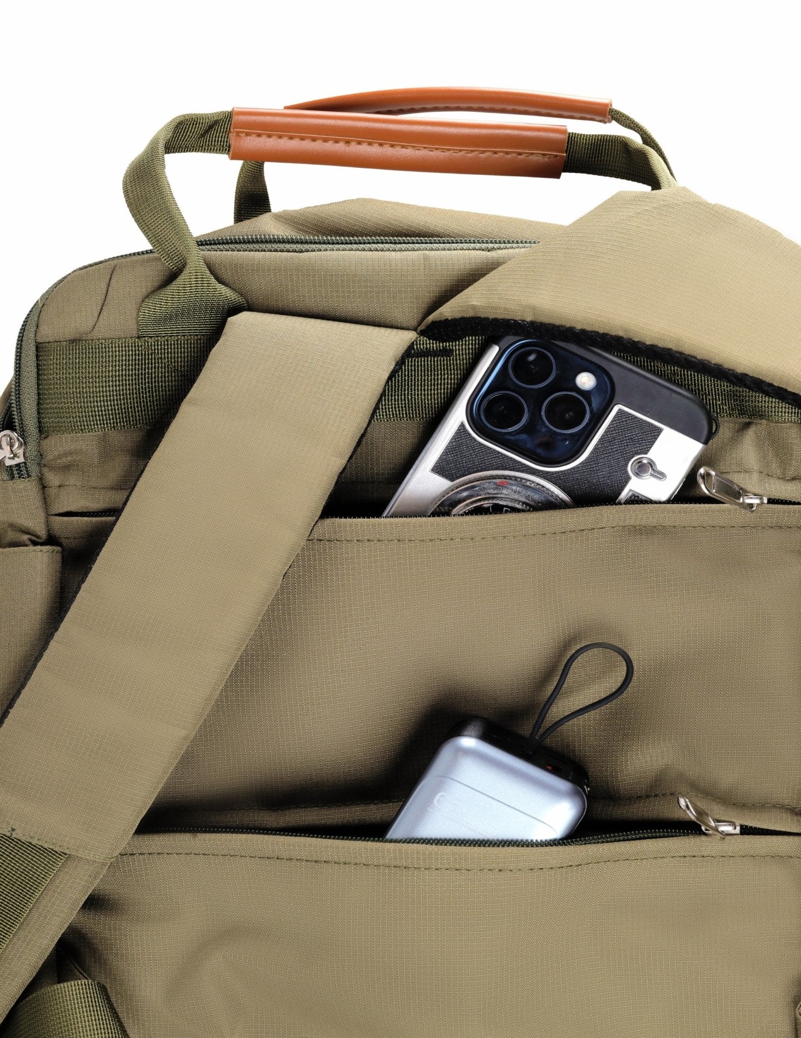 Lupo bianco XElegant Backpack – stylish and durable 12.21L water-resistant polyester backpack Egypt with 7 compartments, padded straps, drink pockets, and laptop protection | top backpack brand in Egypt