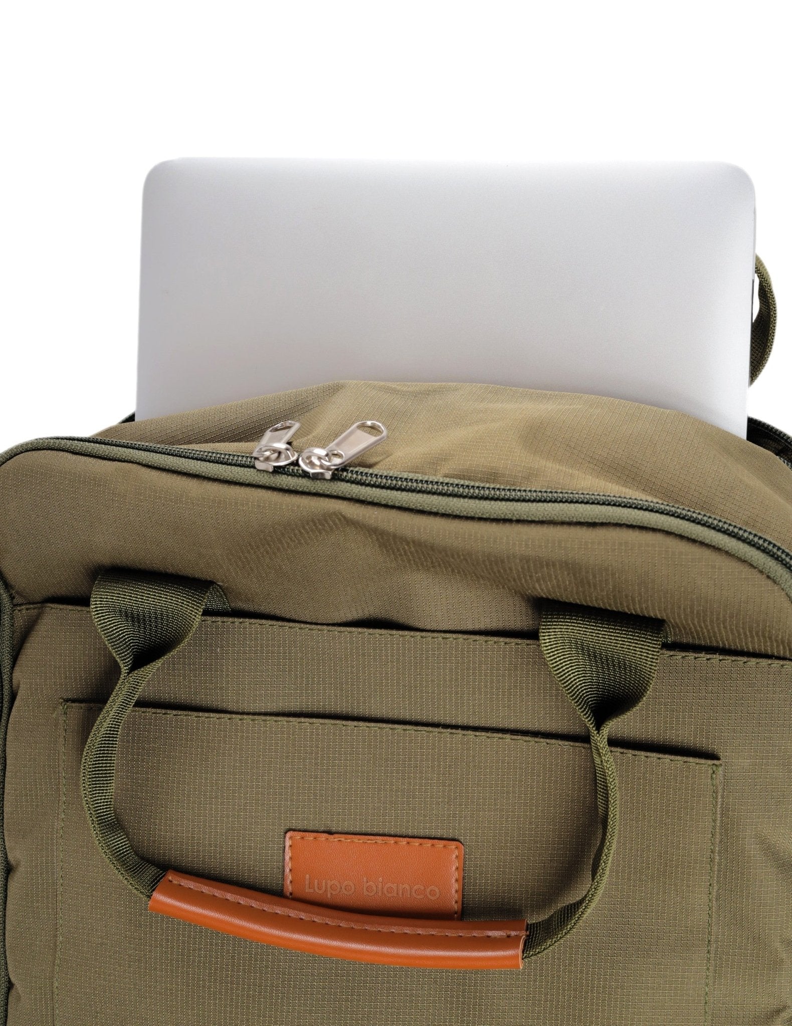 Lupo bianco XElegant Backpack – stylish and durable 12.21L water-resistant polyester backpack Egypt with 7 compartments, padded straps, drink pockets, and laptop protection | top backpack brand in Egypt