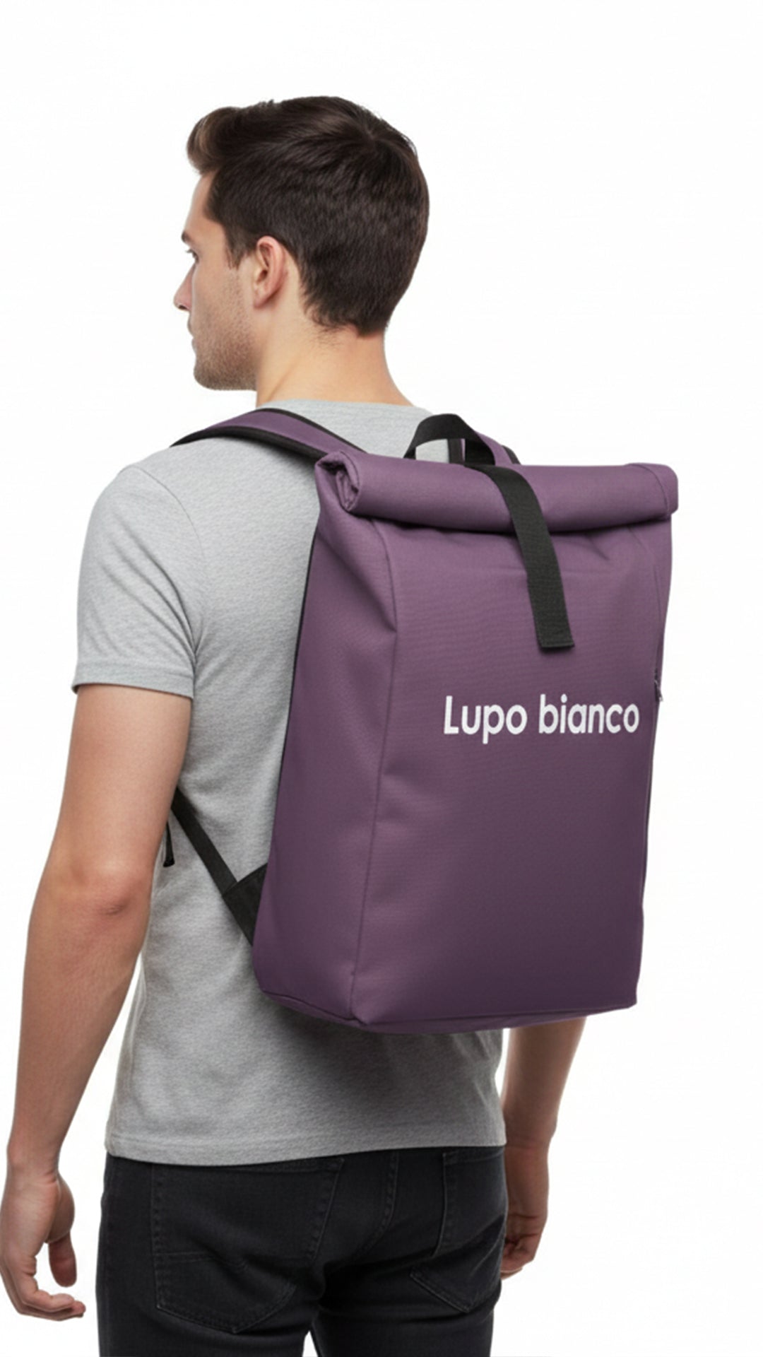 شنطة ظهر رول توب