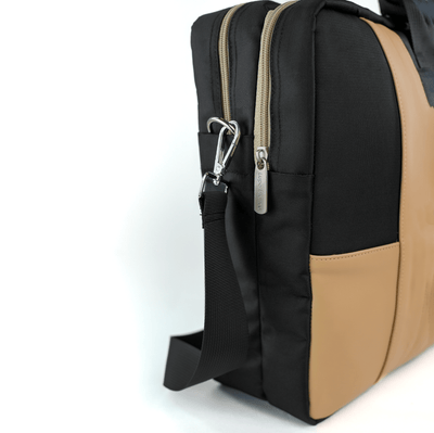 Lupo bianco Day-To-Day laptop bag – water-resistant canvas work and travel bag with 9 pockets and shock-proof 17″ laptop compartment | laptop bags Egypt