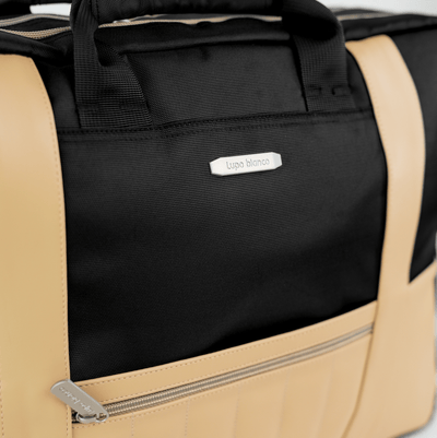 Lupo bianco Day-To-Day laptop bag – water-resistant canvas work and travel bag with 9 pockets and shock-proof 17″ laptop compartment | laptop bags Egypt