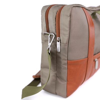 Lupo bianco Day-To-Day laptop bag – water-resistant canvas work and travel bag with 9 pockets and shock-proof 17″ laptop compartment | laptop bags Egypt