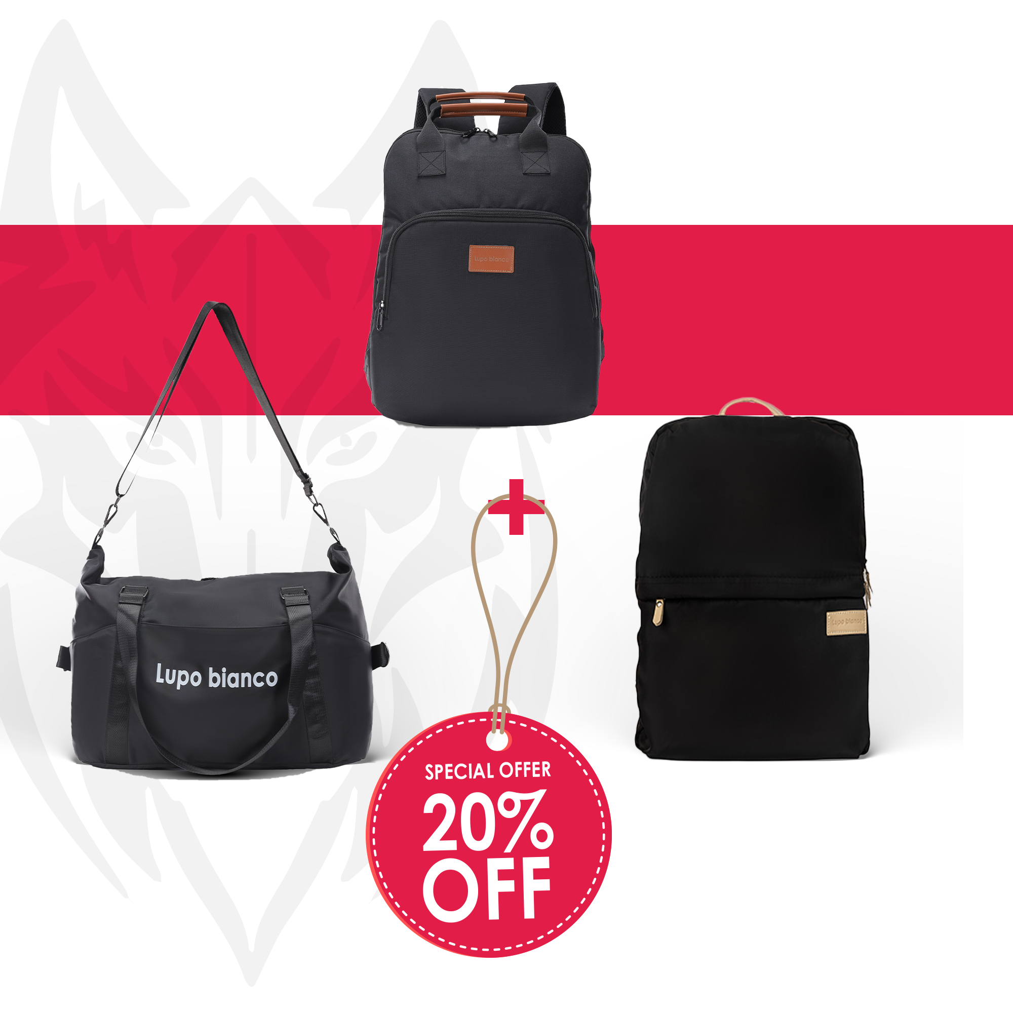 Save 20% on backpacks, sport bags, and laptop bags! Limited-time deal.