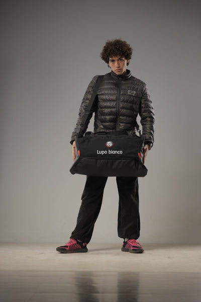 Lupo bianco LSport Bag – 60L durable linen sports and travel bag with 5 compartments, dual carry options (handgrip and shoulder strap), ideal gym and duffle bag Egypt