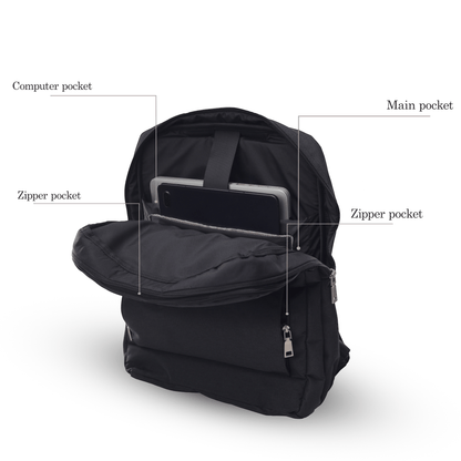 Multi - Pocket Backpack - Lupo bianco