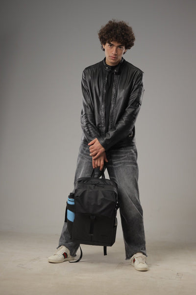 Lupo bianco XTravel Backpack – premium 15.69L water-resistant travel backpack Egypt with padded laptop compartment, 8 pockets, ergonomic design, and luggage strap | top backpacks brand in Egypt