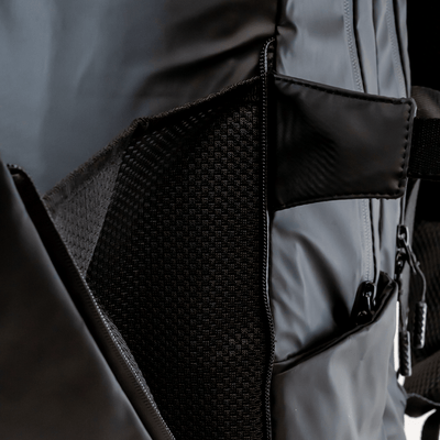 Lupo bianco XTravel Backpack – premium 15.69L water-resistant travel backpack Egypt with padded laptop compartment, 8 pockets, ergonomic design, and luggage strap | top backpacks brand in Egypt