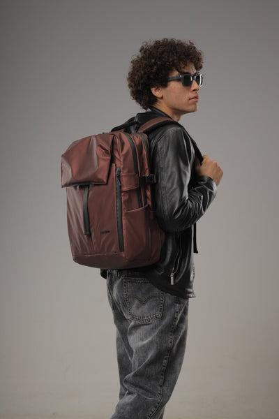 Lupo bianco XTravel Backpack – premium 15.69L water-resistant travel backpack Egypt with padded laptop compartment, 8 pockets, ergonomic design, and luggage strap | top backpacks brand in Egypt